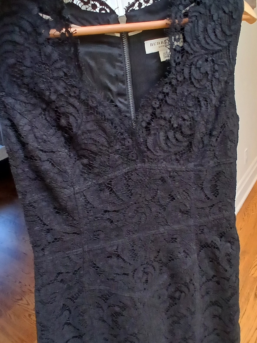 Burberry London Black Lace Sheath Dress - Picture 7 of 10